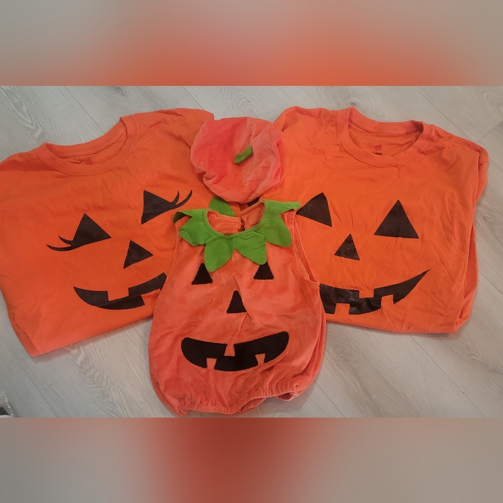 Family Halloween Pumpkin Costume